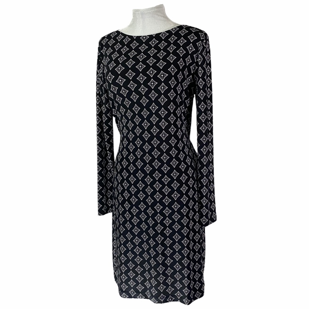 Banana Republic tie waist long sleeve dress size M